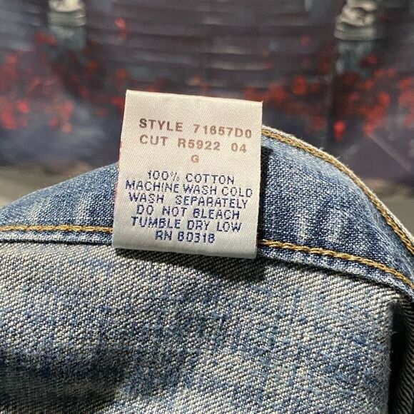 Lucky Brand Denim Vintage Jeans Men's 38 Made In USA - Loose Baggy Jeans - Picture 5 of 7